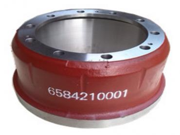 BENZ RED iron casted brake drum
