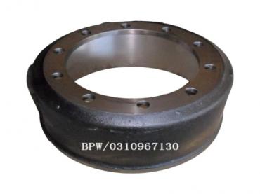 BPW Grey iron casted brake drum